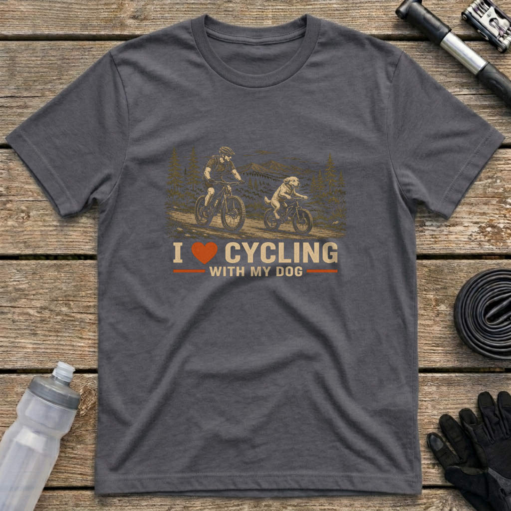 Cycling with my Dog T-Shirt
